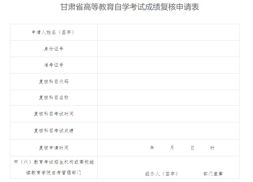 甘肅省2023年10月高等教育自學考試成績查詢的公告