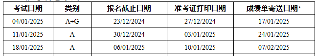 雅思1月份考試時(shí)間